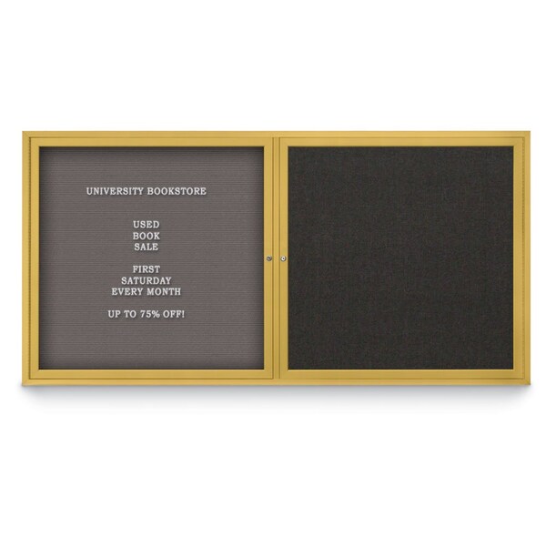 United Visual Products Corkboard, Pearl/Satin, 72"x36" UV407PLUS-SATIN-PEARL - main